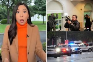 Terrifying moment gunshots rang out outside White House captured on camera Terrifying moment gunshots rang out outside White House captured on camera