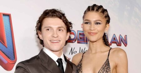 Tom Holland Saves Zendaya From a Wardrobe Malfunction — Again — as He Fixes Her Dress