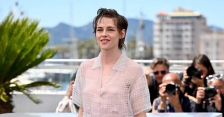 Kristen Stewart Breaks Cannes Film Festival Dress Code by Going Braless Under Sheer Top