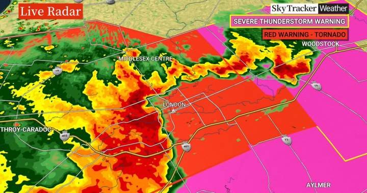 Tornado warnings issued across parts of southern Ontario as severe storms move through Tornado warnings issued across parts of southern Ontario as severe storms move through