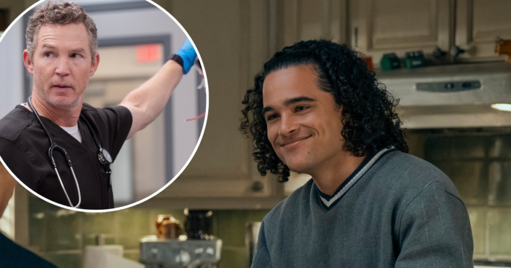 The Pitt’s Jalen Thomas Brooks Pitches Perfect ‘Off Campus’ Cameo for Costar Shawn Hatosy (Exclusive) The Pitt’s Jalen Thomas Brooks Pitches Perfect ‘Off Campus’ Cameo for Costar Shawn Hatosy (Exclusive)