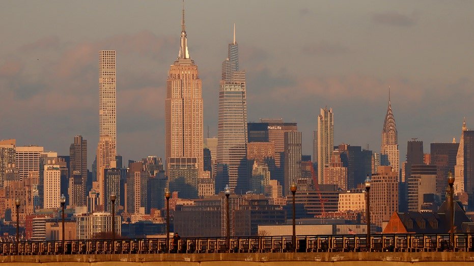 Skyline view of New York City