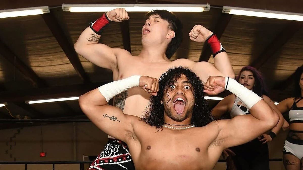 Shimbashi and Danny Orion in the ring