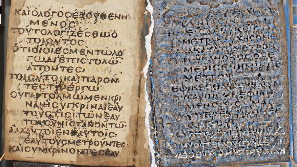 Image of ancient manuscripts through modern imaging technology
