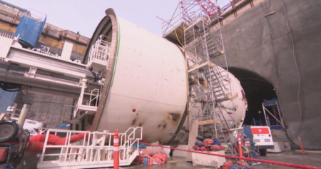 Massive tunnel-boring machine begins drilling Montreal’s blue line metro extension