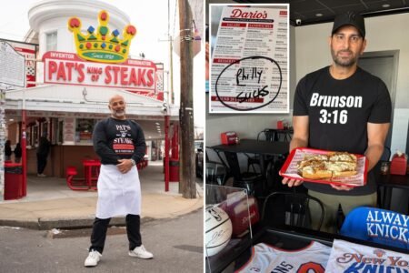 Exclusive | Owner of eatery that created the Philly cheesesteak will cook at Long Island pizzeria in Knicks gear after losing bet Exclusive | Owner of eatery that created the Philly cheesesteak will cook at Long Island pizzeria in Knicks gear after losing bet