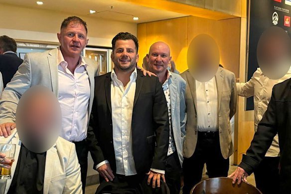Bassem Elsayed (second from left) at the MCG function.