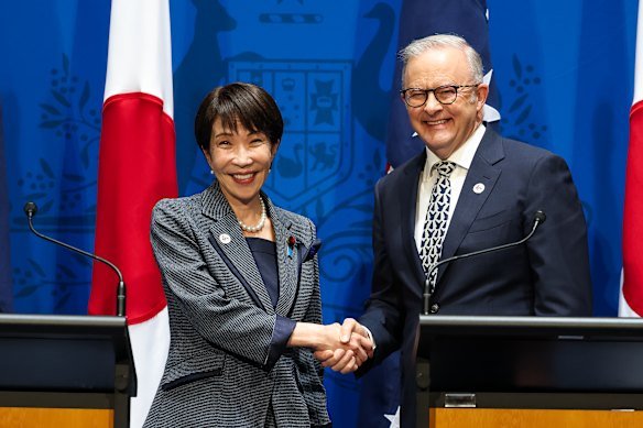 Prime Minister Anthony Albanese and his Japanese counterpart Sanae Takaichi said the Japan-Australia relationship had never been stronger.
