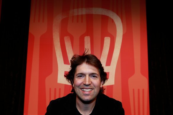 16 years ago: Ben Shewry at the Good Food Guide Awards, when he was named chef of the year.