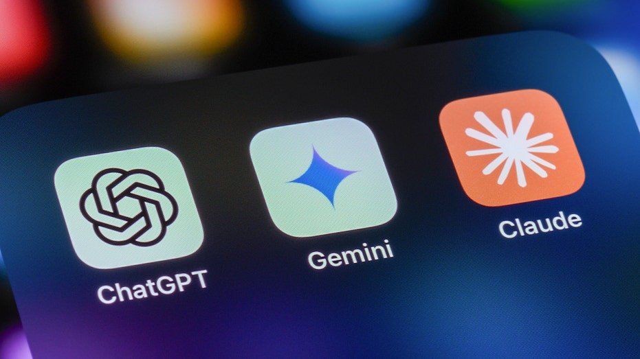 ChatGPT, Gemini and Claude shown on a phone screen