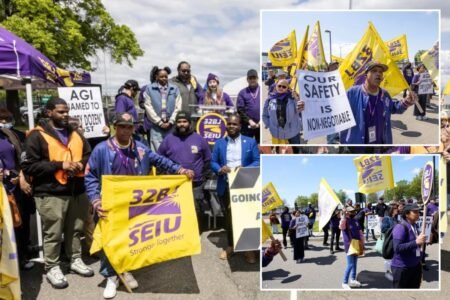 Hundreds rally after ‘bombshell’ complaint claims life-threatening working conditions at JFK, LGA