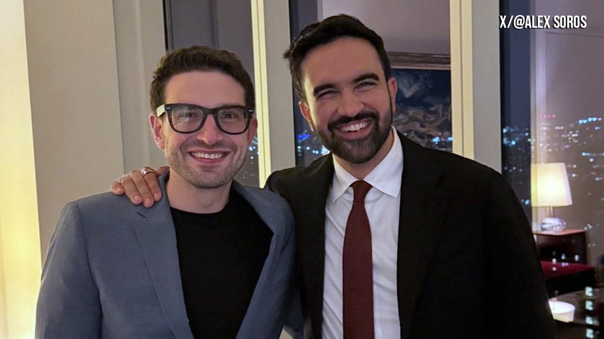 Alex Soros congratulating Mayor-elect Zohran Mamdani in New York City