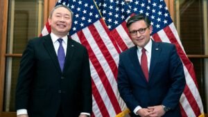 Taiwan’s top US diplomat says talks with Washington ongoing as arms deal looms