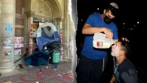 Jewish UCLA students beaten with sticks, pepper sprayed and knocked out by anti-Israel campus mob: lawsuit Jewish UCLA students beaten with sticks, pepper sprayed and knocked out by anti-Israel campus mob: lawsuit