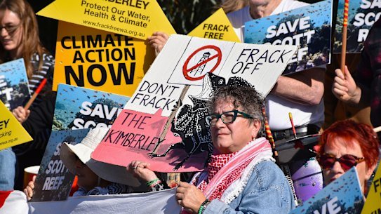 Protesters lined the steps of parliament on Friday morning after Cook’s comments.