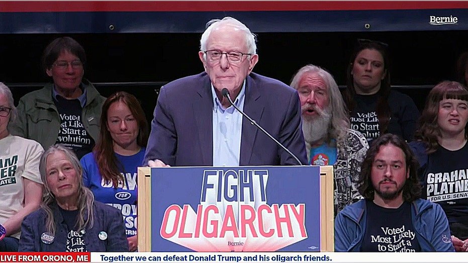 Sen. Bernie Sanders speaks at a 