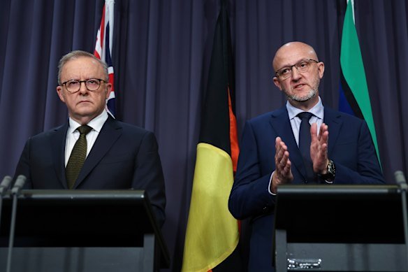 Prime Minister Anthony Albanese and ASIO director general Mike Burgess.