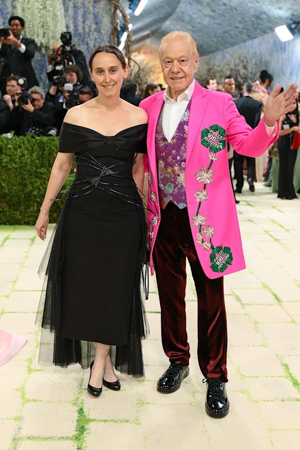 Anthony Pratt with Sabrina Pasterski, one of his guests, at the 2026 Met Gala in New York.