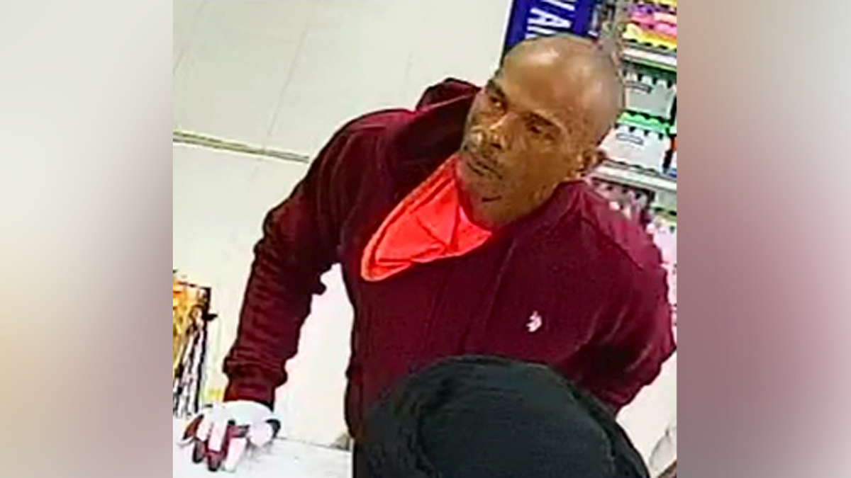 Surveillance image of Caesar Wilson inside a store before arrest in Colorado case