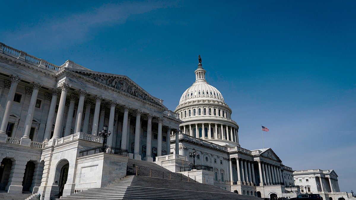 Ryan Michael English standing outside the U.S. Capitol building in Washington, D.C.