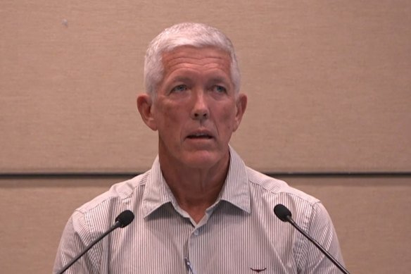 WHSQ regional director for North Queensland Paul Smith gives evidence on Wednesday.