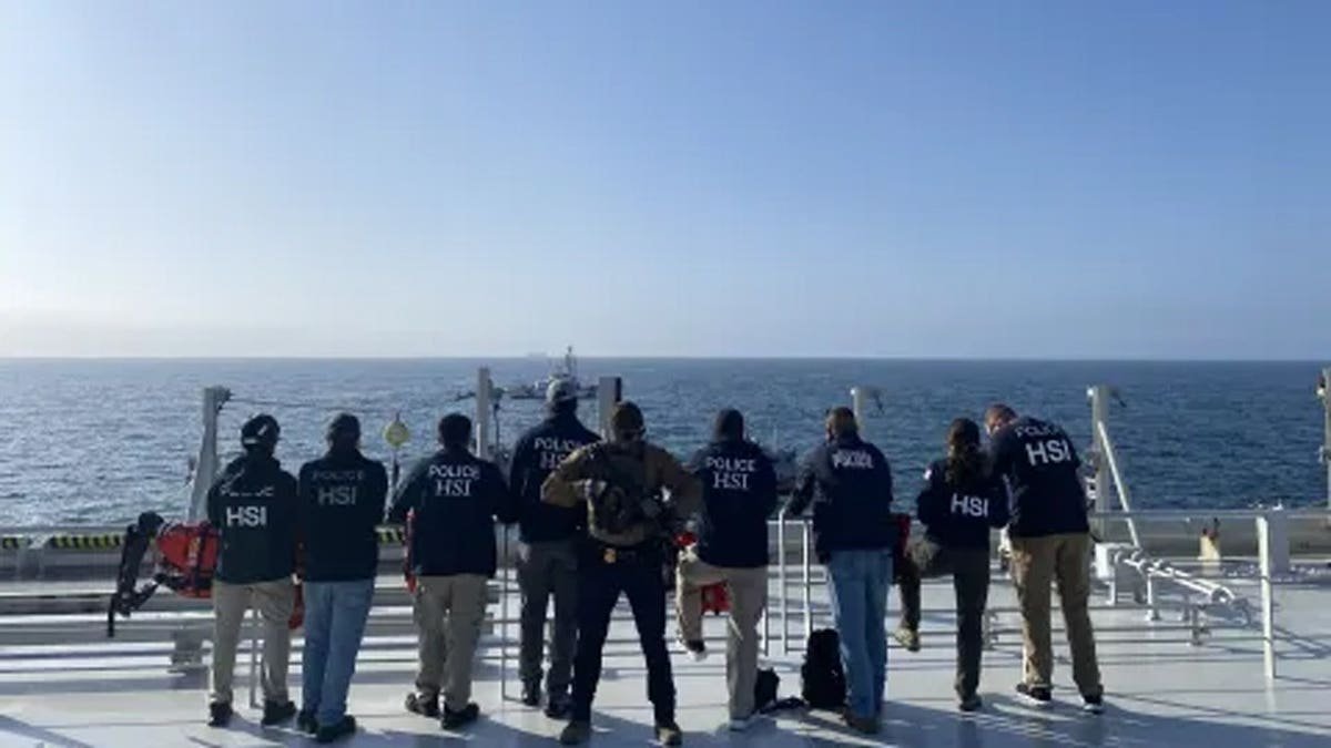The U.S. Coast Guard and Homeland Security Investigations conducted a joint boarding operation aboard the tanker in the Port of Los Angeles.