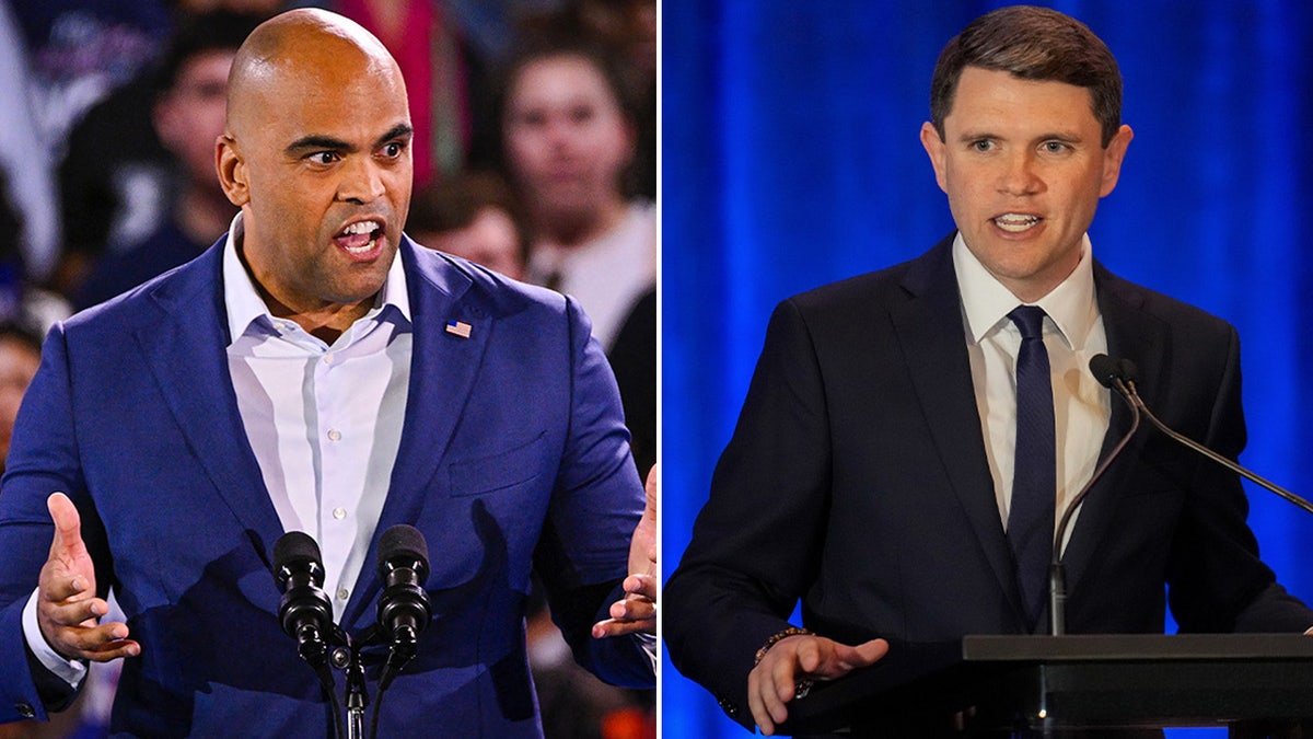 Rep. Colin Allred and Rep. James Talarico split image