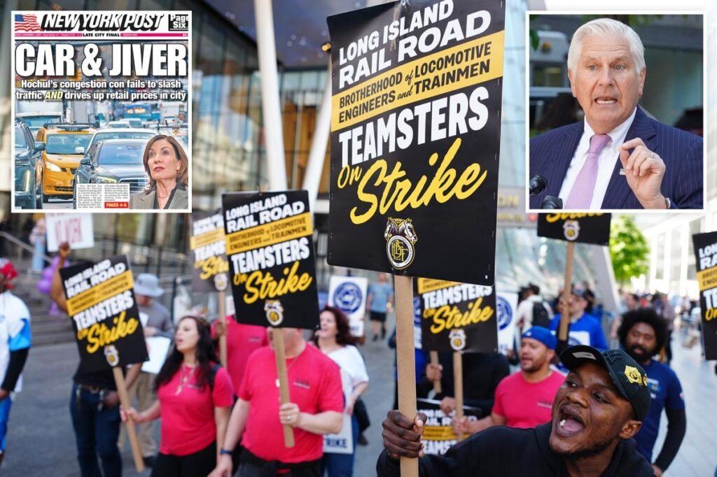 Bruce Blakeman calls on Hochul to suspend congestion pricing toll during LIRR strike — and backs new legislation Bruce Blakeman calls on Hochul to suspend congestion pricing toll during LIRR strike — and backs new legislation
