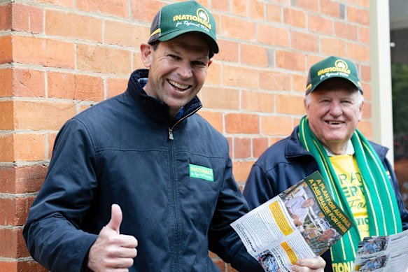 Nationals leader Matt Canavan during the recent Farrer byelection.