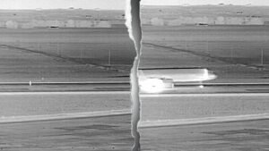 Footage shows moments before Frontier Airlines jet struck person on Denver airport runway Footage shows moments before Frontier Airlines jet struck person on Denver airport runway