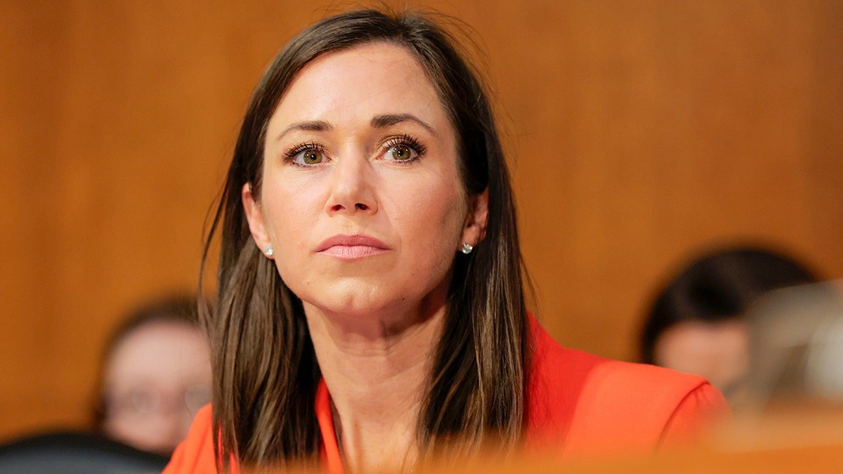 Sen. Katie Britt attending a Senate hearing in the U.S. Capitol