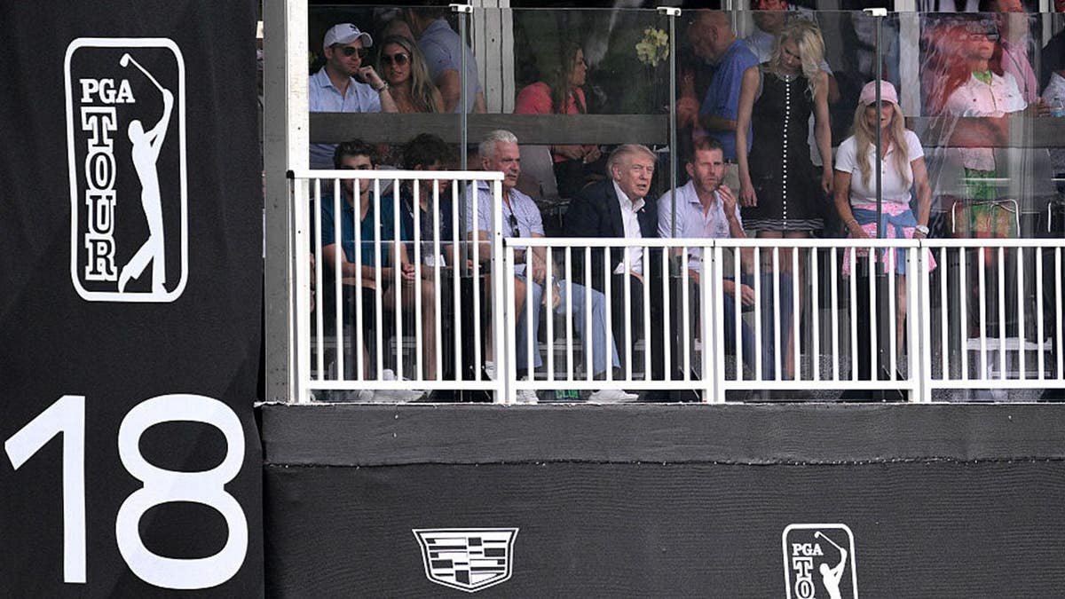 donald trump at the cadillac championship