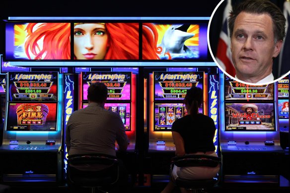 Premier Chris Minns said he was ‘sorry’ pokies had become ‘ubiquitous’ in NSW, but that reforms significantly cutting the number of machines would be too costly