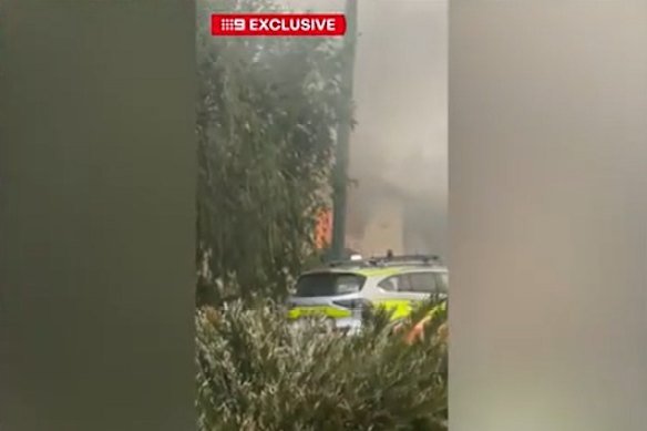 The 50-year-old man allegedly set fire to the Raceview home after stabbing the woman and teenager.