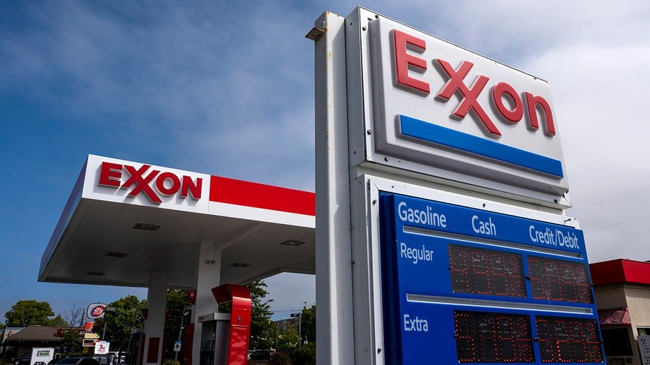 Exxon gas station in California