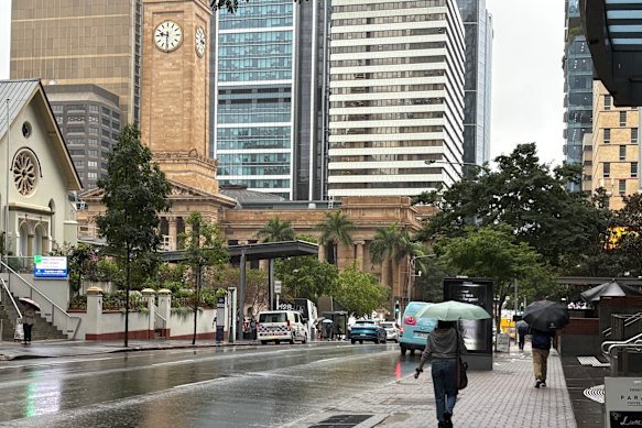 Brisbane started the week with an expected rainfall up to 30 millimetres over 36 hours.