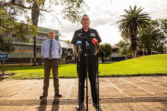 NT Police Commissioner Martin Dole makes the announcement on Sunday.