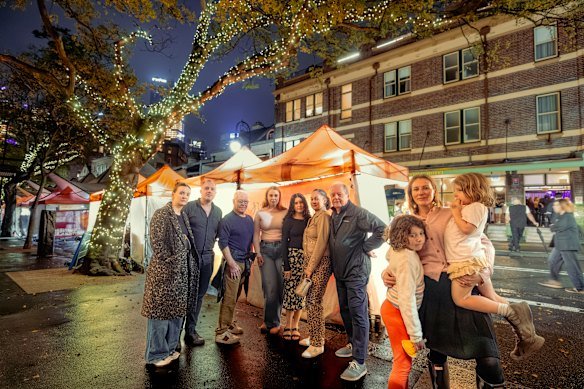 Dawes Point residents, including Melanie Tait (right), oppose a new lighting strategy by government agency Placemaking NSW.