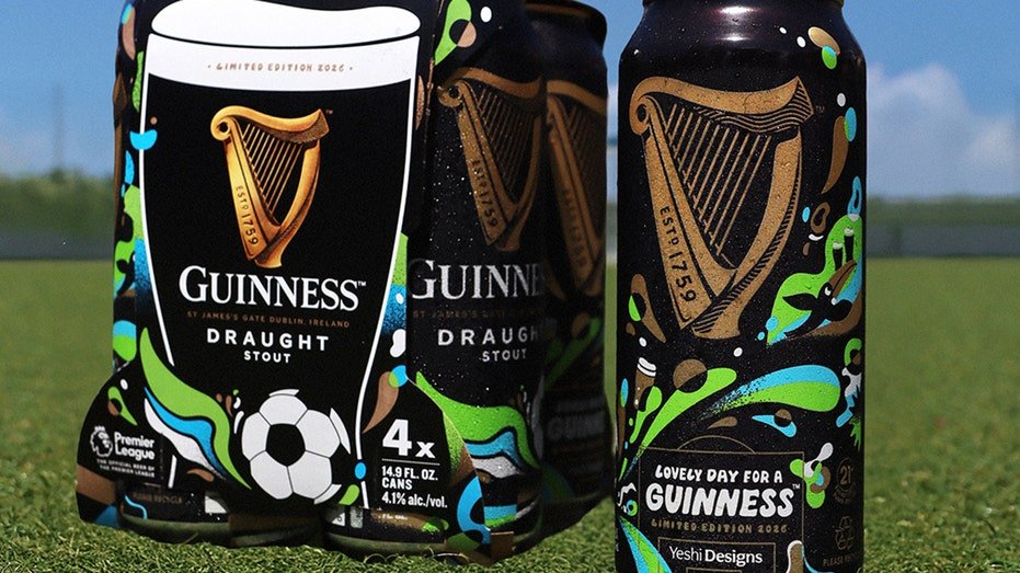 Limited-edition FIFA World Cup can art for Guinness