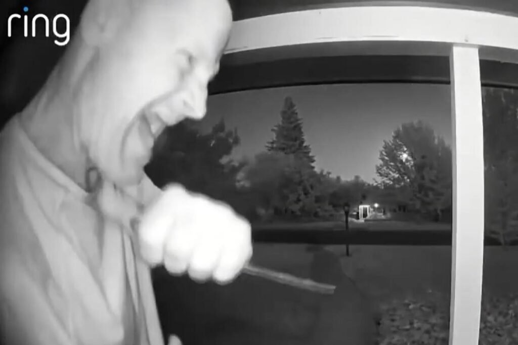 Terrifying doorbell cam captures knife-wielding maniac stalking Sacramento neighborhood