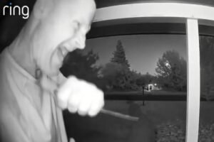 Terrifying doorbell cam captures knife-wielding maniac stalking Sacramento neighborhood