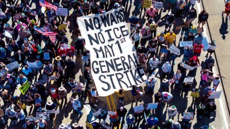 600 groups with B in revenue mobilize 3,000 May Day protests in a ‘red-blue’ alliance, probe finds