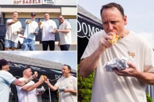 Exclusive | Sorry NYC, Joey Chestnut declares Long Island bagels the best
