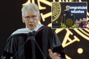 Harrison Ford urges Arizona State graduates to ‘extend social justice,’ prevent ‘mass extinction’ Harrison Ford urges Arizona State graduates to ‘extend social justice,’ prevent ‘mass extinction’