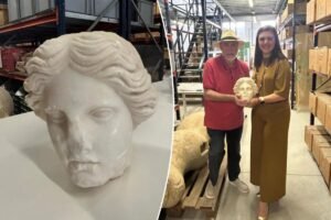 Ancient Roman bust in pristine condition discovered during Spanish beach dig Ancient Roman bust in pristine condition discovered during Spanish beach dig