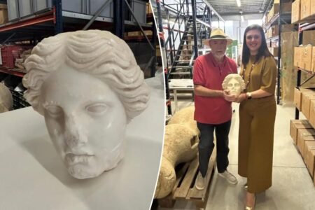 Ancient Roman bust in pristine condition discovered during Spanish beach dig Ancient Roman bust in pristine condition discovered during Spanish beach dig