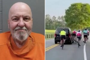 Wild video captures elderly driver Jerry Ross, 72, crashing into group of cyclists on Georgia road