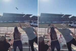 California dad accused of ‘stealing’ shirt from woman at rodeo divides the internet: ‘U snooze u lose’ California dad accused of ‘stealing’ shirt from woman at rodeo divides the internet: ‘U snooze u lose’