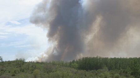 Lightning sparks out-of-control Saskatchewan wildfire, community on evacuation alert Lightning sparks out-of-control Saskatchewan wildfire, community on evacuation alert