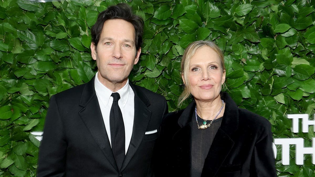 Paul Rudd and Julie Yeager standing together at The Gotham Awards in New York City